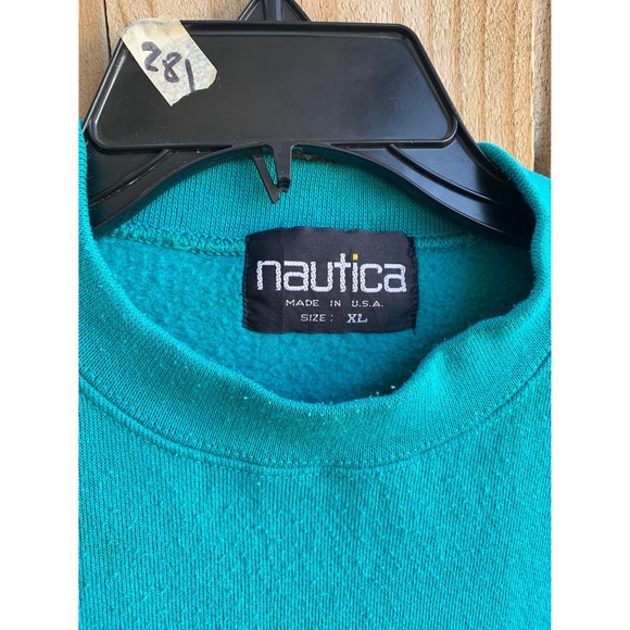 Vintage 90s Nautica Embroidered Pullover Sweatshirt size XL - Picture 4 of 9